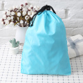 Custom small waterproof nylon drawstring laundry bag